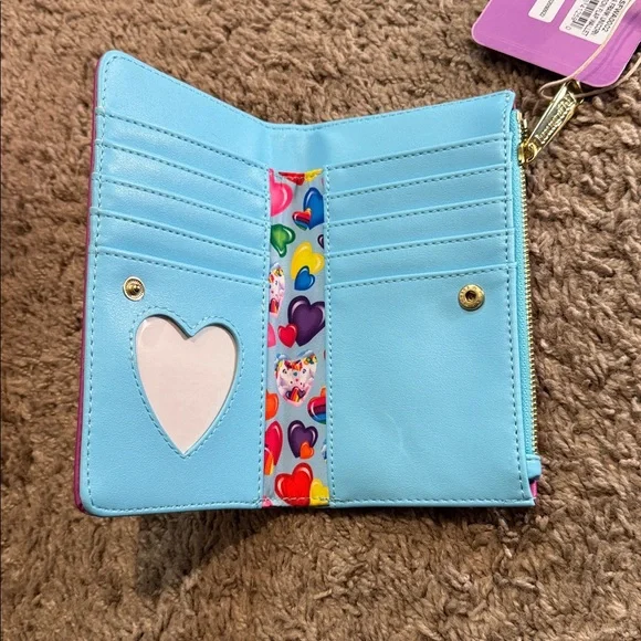 Loungefly Pink and Blue Unicorn and Dolphin Wallet - Picture 2 of 3